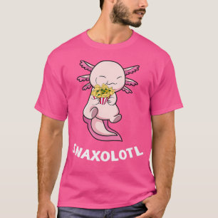 T-shirt Snaxolotl Nacho mignonne Axolotl rose Salamander
