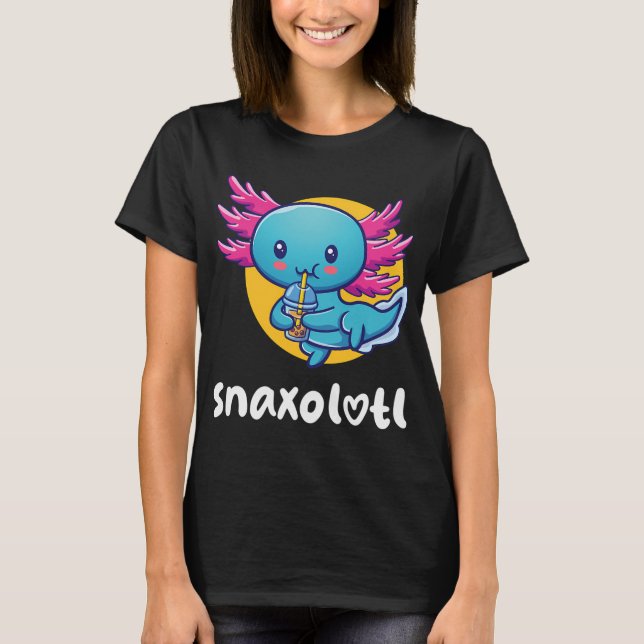 T-shirt Snaxolotl (sur couleurs foncées) (Devant)