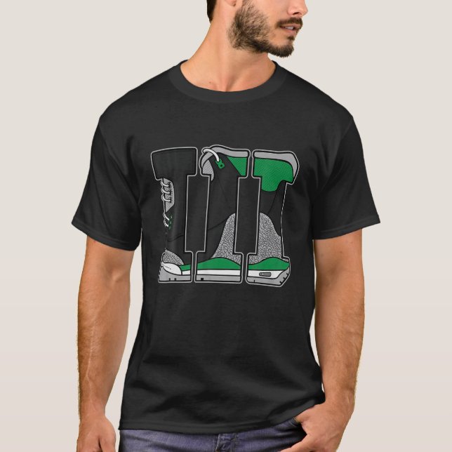 T-shirt Sneaker Match Tee Number 3 Match 3 Pine Green (Devant)