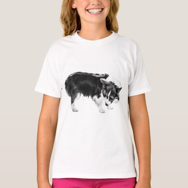 T-shirt Sniff-Scout de ligne citrouille (Devant)