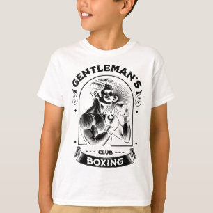 T-shirt #snirt Gentleman's Club de Boxe Rétro Avec Boîte B