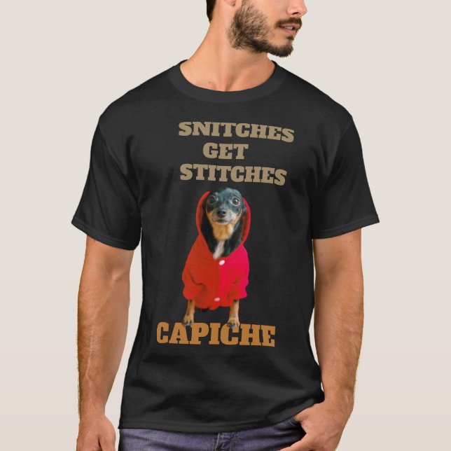 T-shirt Snitches Obtenir des points Capiche (Devant)