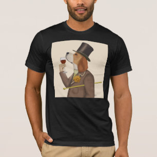 T-shirt Snob de vin beagle