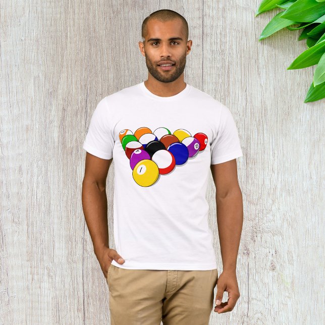 T-shirt Snooker Balls Mens (Créateur téléchargé)