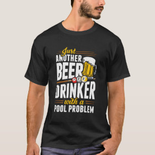 T-shirt Snooker Boisson De Bière Avec Problème De Pool Lec