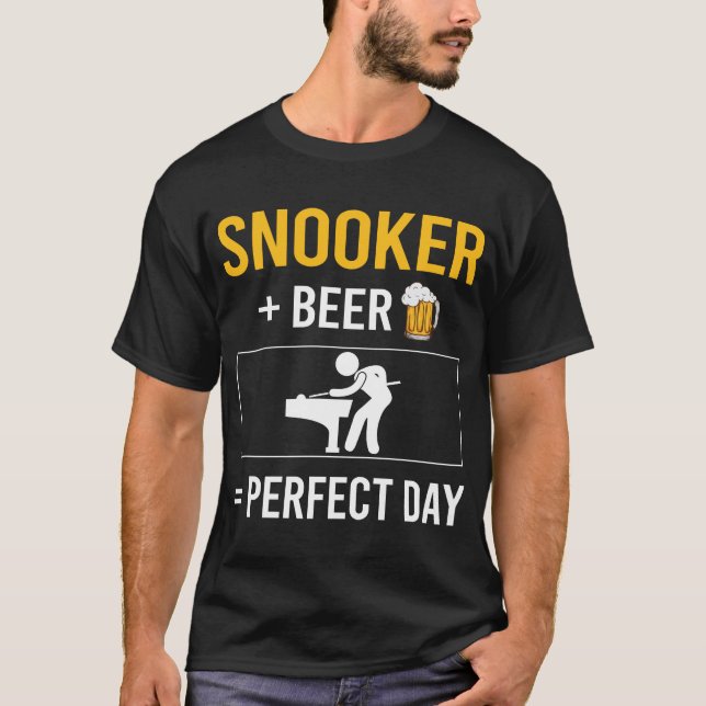 T-shirt Snooker de la fête de la bière (Devant)
