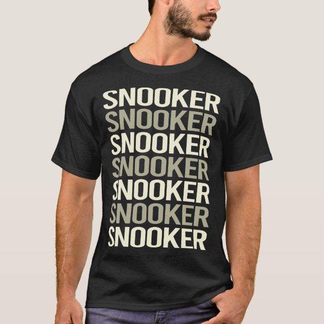T-shirt Snooker de texte blanc (Devant)