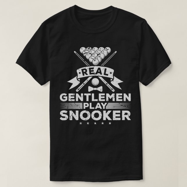 T-shirt Snooker de véritables messieurs (Design devant)