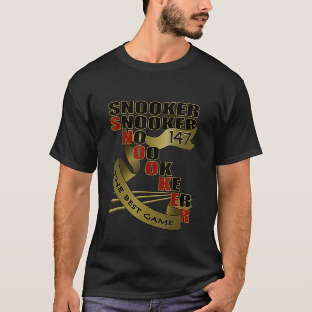 T-shirt Snooker Le Meilleur Jeu Billiard Club équipes spor (Devant)
