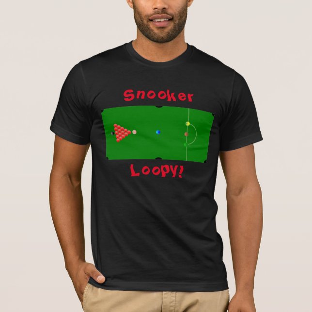 T-shirt Snooker Loopy Sports Design (Devant)