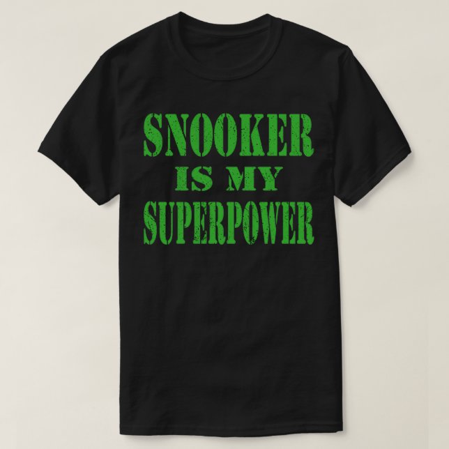 T-shirt Snooker Pool amp Joueur de billard Super Snooker P (Design devant)