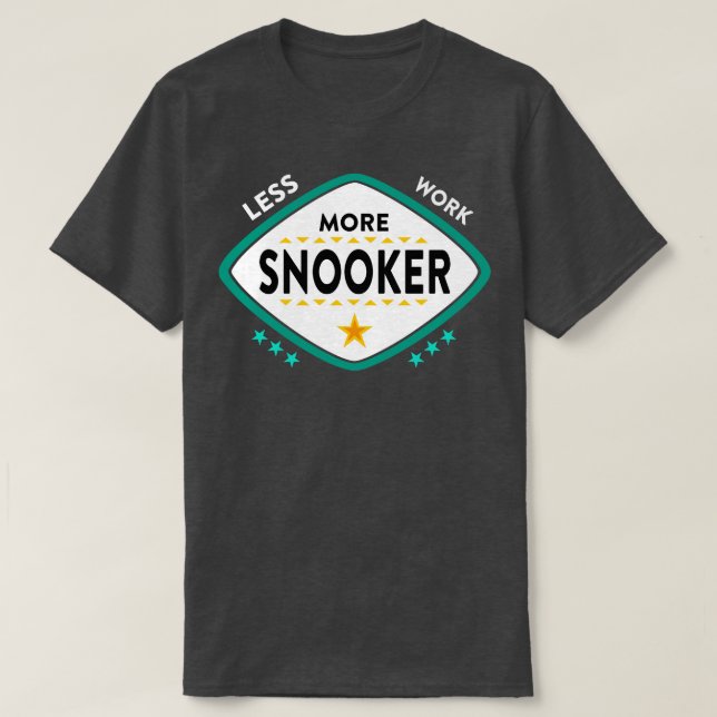 T-shirt Snooker Snooker (Design devant)