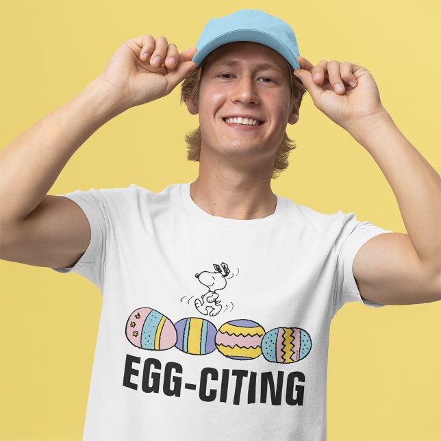 T-shirt Snoopy à l'oeuf Pâques (Person wearing t-shirt)