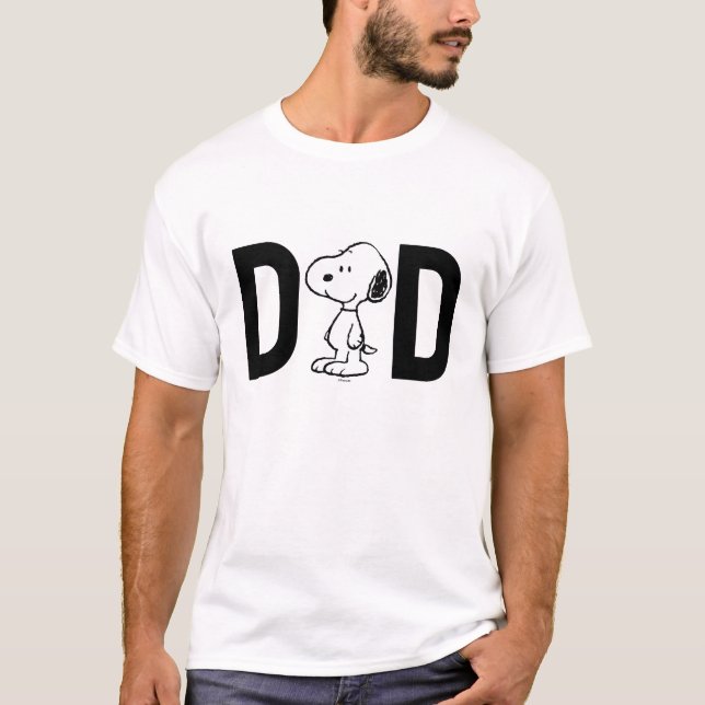 T-shirt Snoopy d'arachides | Je suis le papa (Devant)