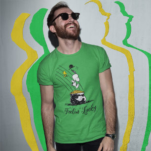 T-shirt Snoopy Jumping dans le pot d'or