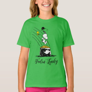 T-shirt Snoopy Jumping dans le pot d'or