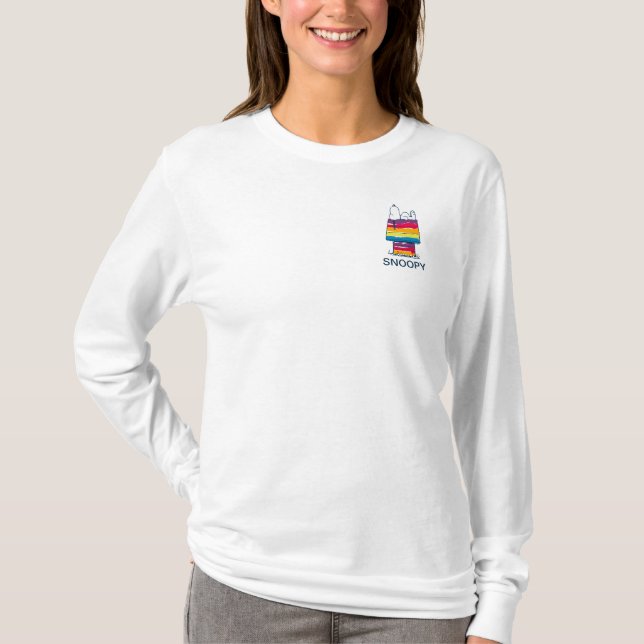T-shirt Snoopy | Rainbow Dog House (Devant)