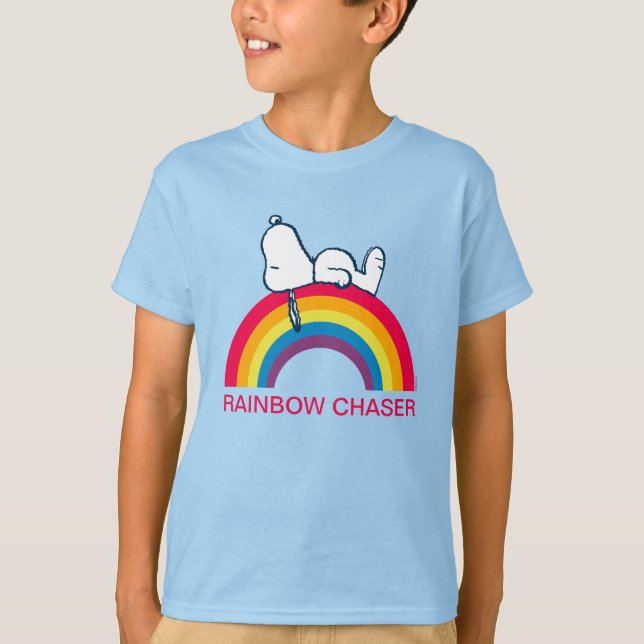 T-shirt Snoopy | Rêver en couleur arc-en-ciel (Devant)