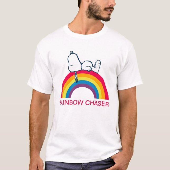 T-shirt Snoopy | Rêver en couleur arc-en-ciel (Devant)