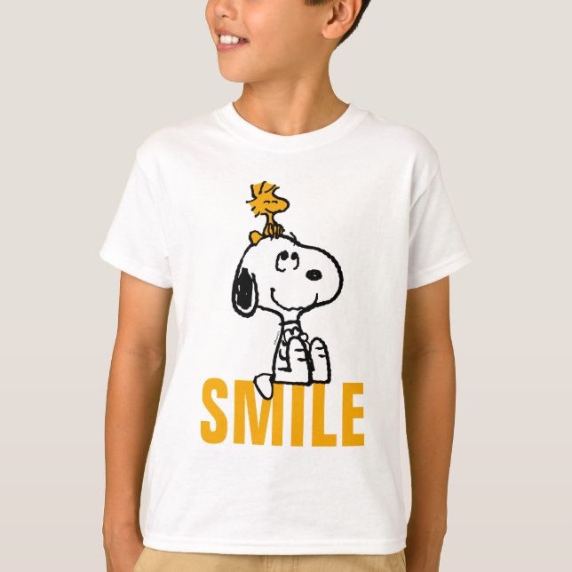 T-shirt Snoopy & Woodstock - Tous les sourires (Devant)