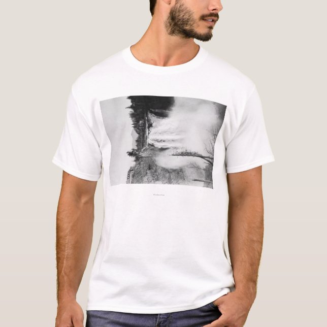 T-shirt Snoqualmie, WA - automnes et photographie de loge (Devant)