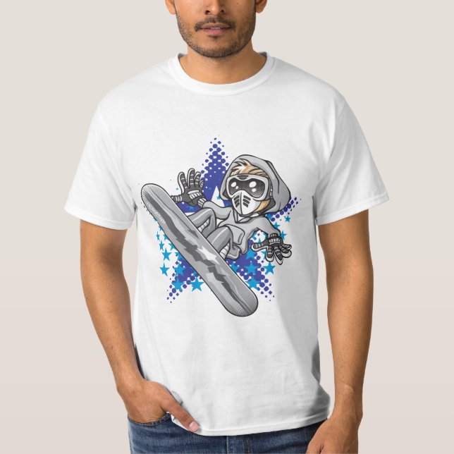 T-shirt Snow boy and stars (Devant)
