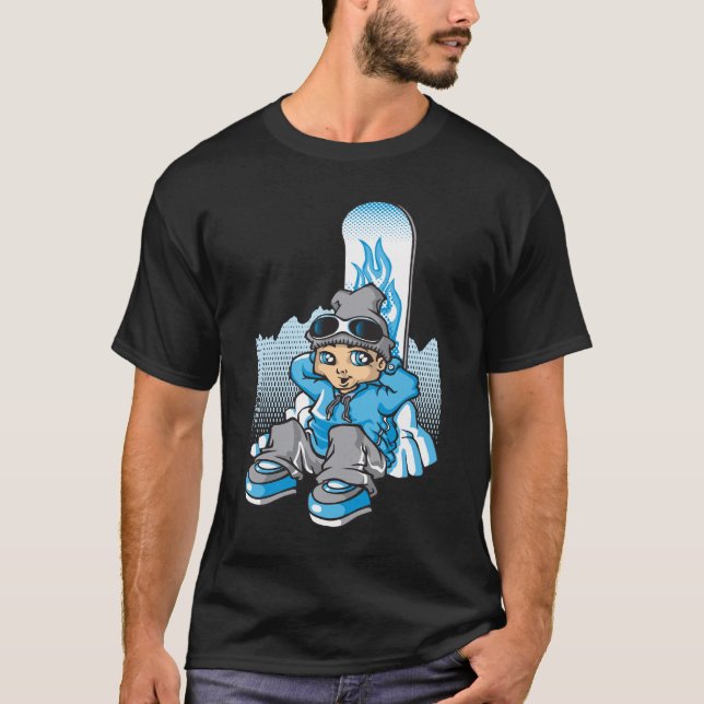 T-shirt Snow boy resting (Devant)