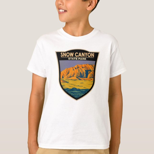 T-shirt Snow Canyon State Park Utah Vintage (Devant)