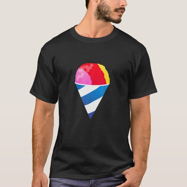 T-shirt Snow Cone Sno Rasé Ice Dessert Sucres Crème glacée (Devant)