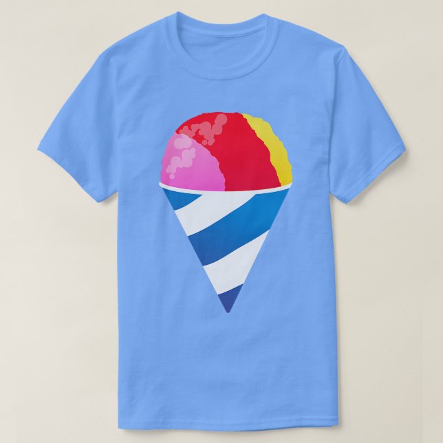 T-shirt Snow Cone Sno Rasé Ice Dessert Sucres Crème glacée (Design devant)