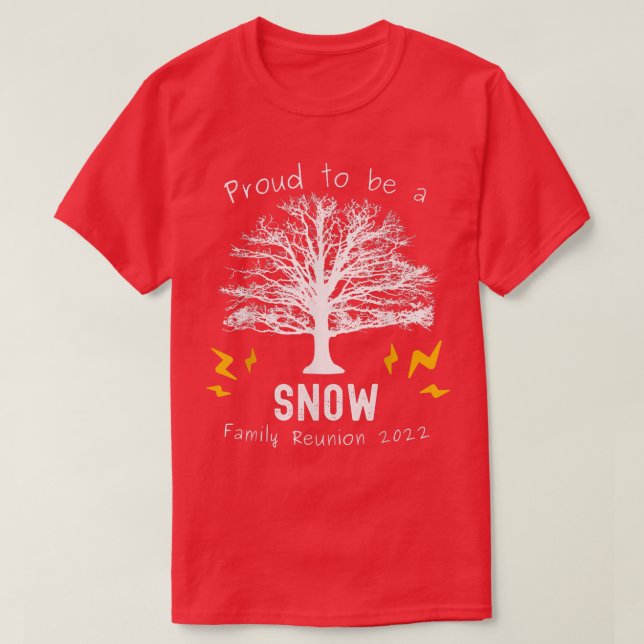 T-shirt Snow Family Reunion Tree 2022 Dernier Na (Design devant)