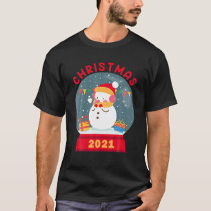 T-shirt Snow Globe Snowball Noël Snowman S Joyeux Noël