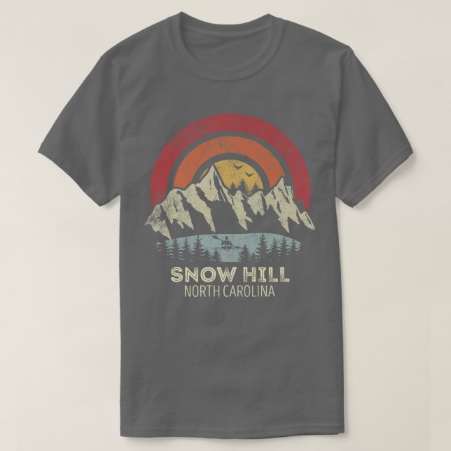 T-shirt Snow Hill North Carolina Mountain Sunset Sunset K (Design devant)