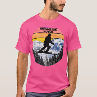 T-shirt Snow Ski Smugglers Notch Skiing Fields Vermont Ame