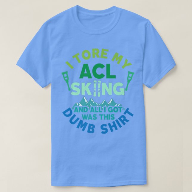 T-shirt Snow Skiing ACL (Design devant)