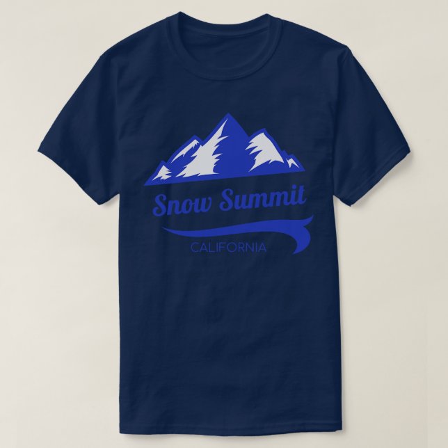 T-shirt Snow Summit ski Californie 1 (Design devant)