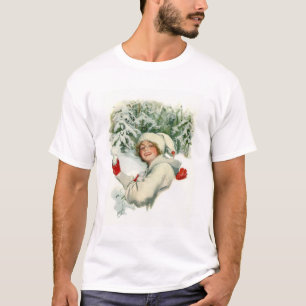 T-shirt Snowball Fight (par Harrison Fisher)