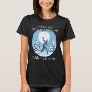 T-shirt Snowball se bat avec Ammo pour drôle Snowballer da
