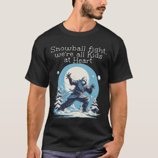 T-shirt Snowball Sport D'Hiver Avec Ninjas Pour Snowballer