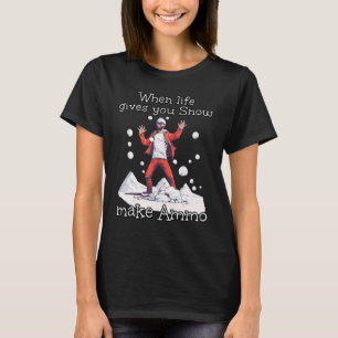T-shirt Snowballer en costume avec Ammo pour Hiver Fun L