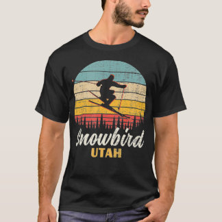 T-shirt Snowbird Ski Utah Montagne Vintage Utah Ski Vac