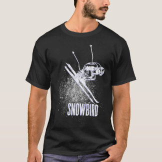 T-shirt Snowbird UT Station de ski Retro Vintage Downhill 