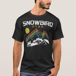 T-shirt Snowbird Utah Ski Hiver Ski Ski Ski