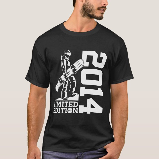T-shirt Snowboard 11e anniversaire Snowboard 2014 Snowboar (Devant)