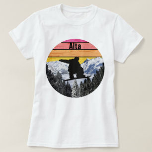 T-shirt Snowboard Alta Ski Sport Field Pistes de montagne