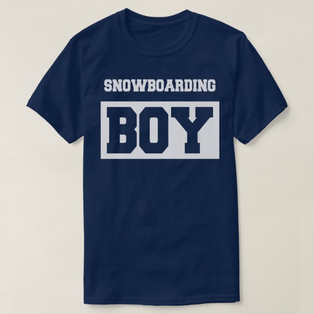 T-shirt Snowboard Boy Snowboard Snowboard Snowboard (Design devant)