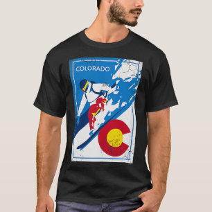 T-shirt Snowboard Colorado Sports d'hiver