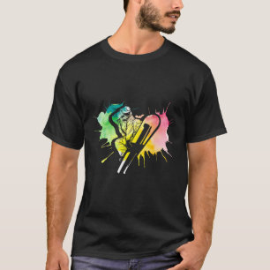 T-shirt Snowboard coloré Extreme Sports d'hiver Snowboa