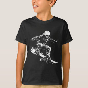 T-shirt Snowboard Dessin Snowboard Slope 1