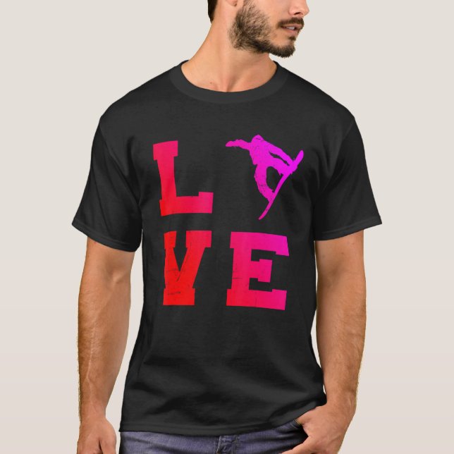 T-shirt Snowboard féminin Snowboard (Devant)